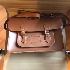 Cambridge satchel company 15 inch British tan